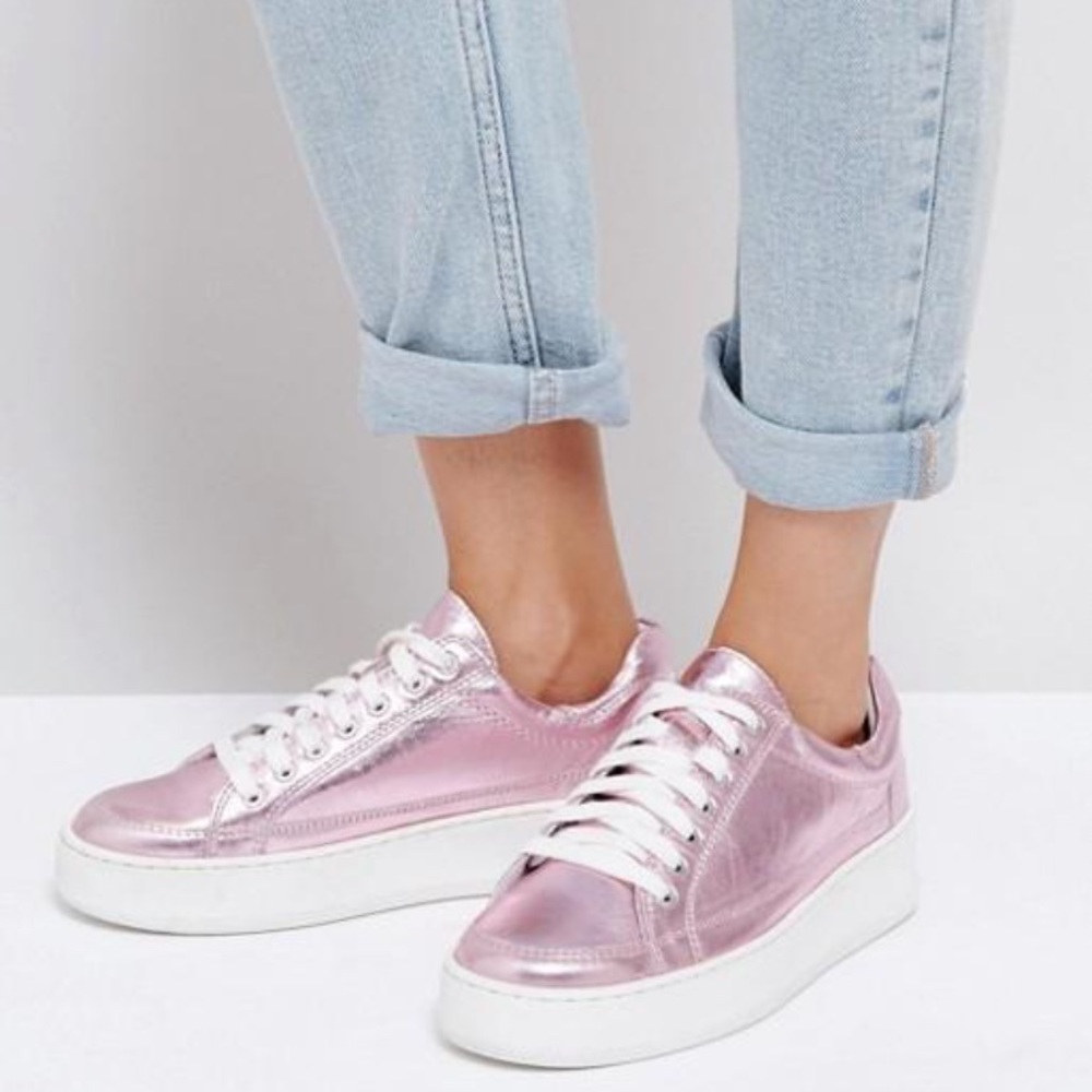 39 FP Sneakers Leather Metallic FP Letterman Pink